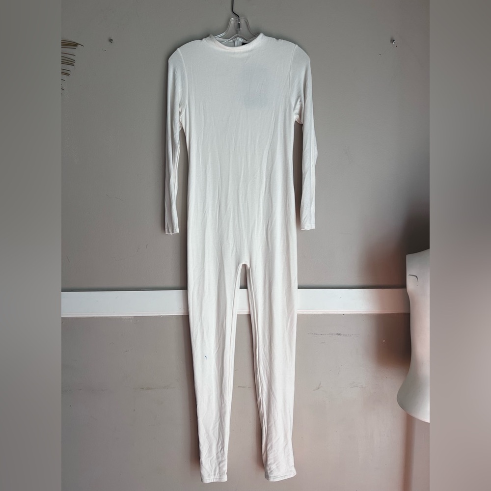 Naked Wardrobe Cream Long Sleeve Top